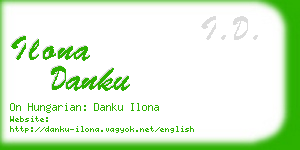 ilona danku business card